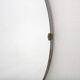 Scandinavian metal mirror, Swedish modern, Sweden, 1960, 70x70cm