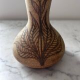 Vallauris stoneware vase signed