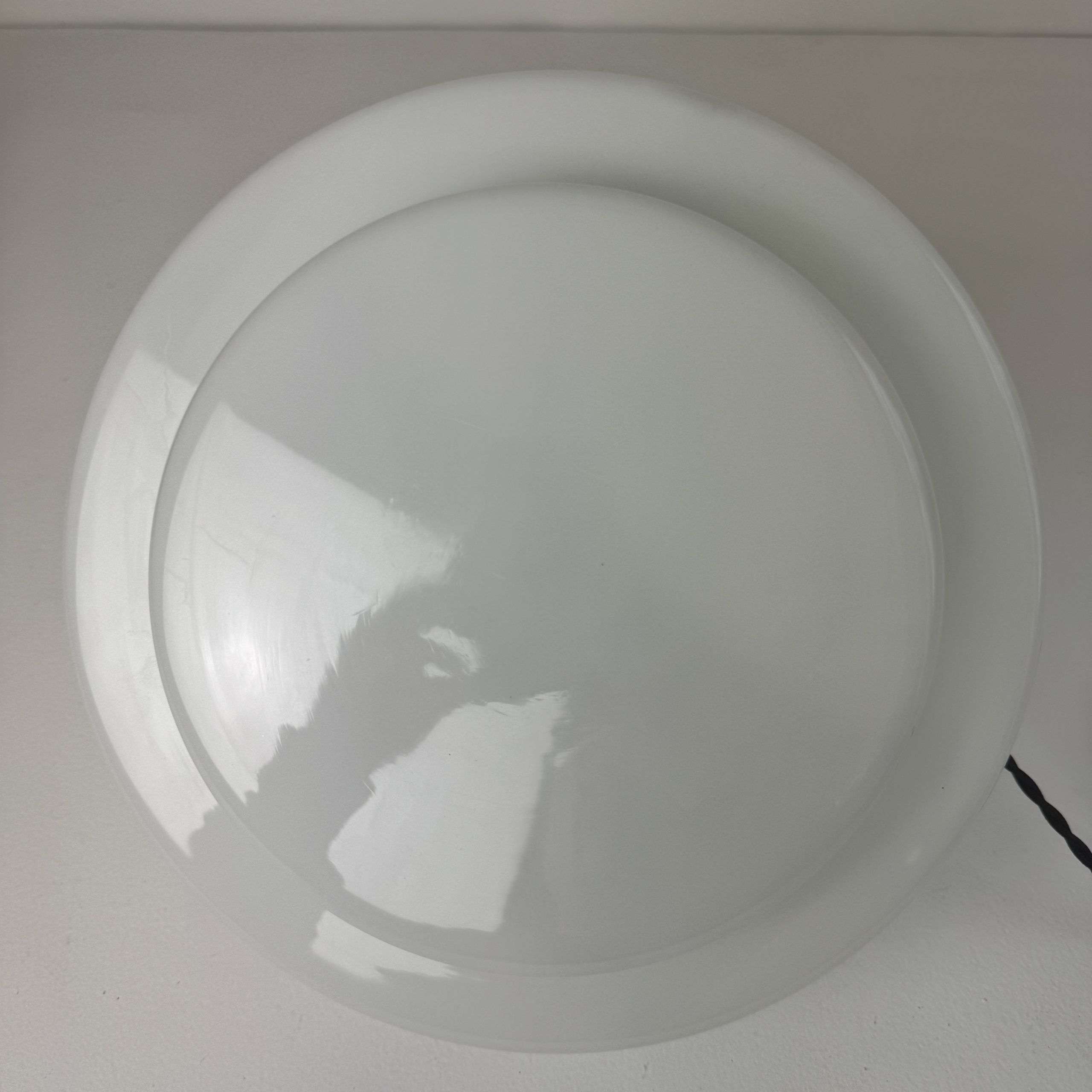 Vintage Art Deco opaline pendant light 28 cm