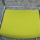 Set of 6 designer chairs with wooden seats and backs, chrome legs.