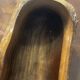 Large carved wooden bowl/trinket dish - 1950s craftsmanship