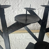 Wrought iron chandeliers, 1980s Habitat style