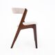 Ensemble de six chaises t21 fire model, korup stolefabrik, années 1960