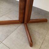 Table extensible danoise ovale en teck, années 60