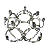 Candlestick space age chrome 1970
