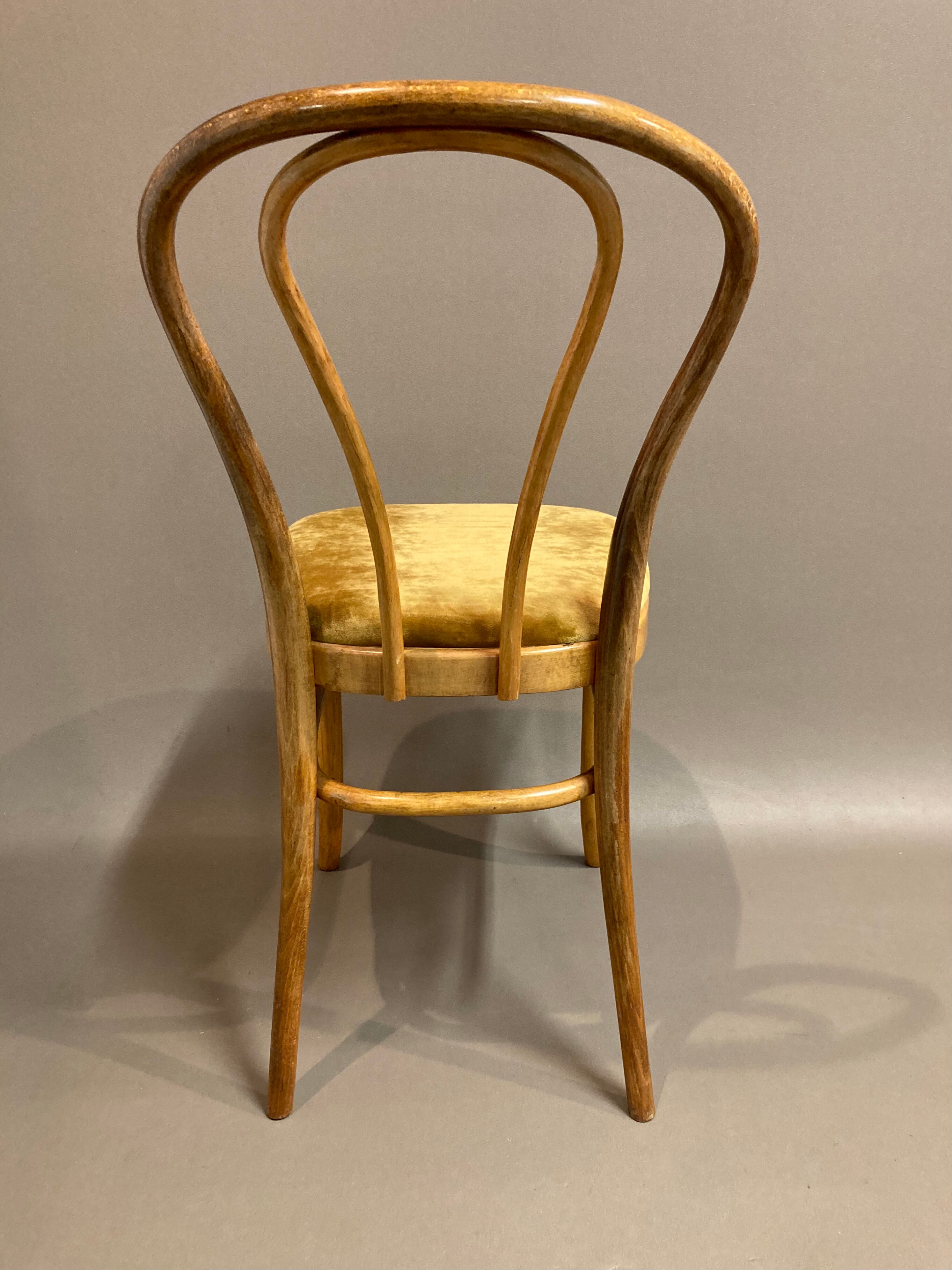 Set of 8 bistro chairs 1950