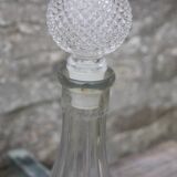 Superb vintage chiseled glass carafe