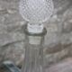 Superb vintage chiseled glass carafe