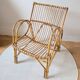Fauteuil en rotin vintage