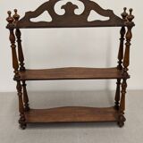 19th century mahogany wall shelf
