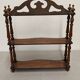 19th century mahogany wall shelf