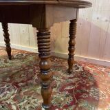 Louis Philippe round walnut dining table