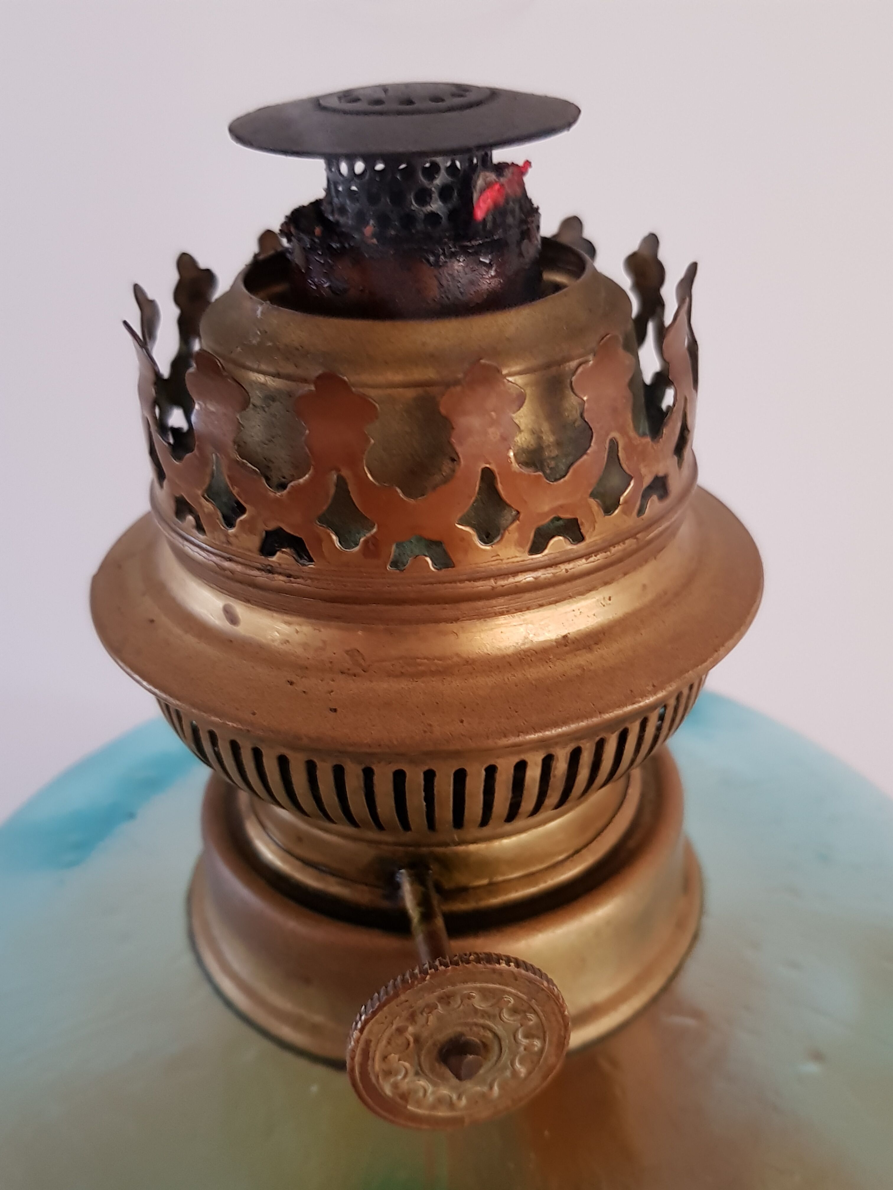 Oil or kerosene lamp