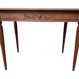 Bureau en noyer art-deco 1 tiroir