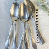 Set of 6 mismatched vintage soup spoons