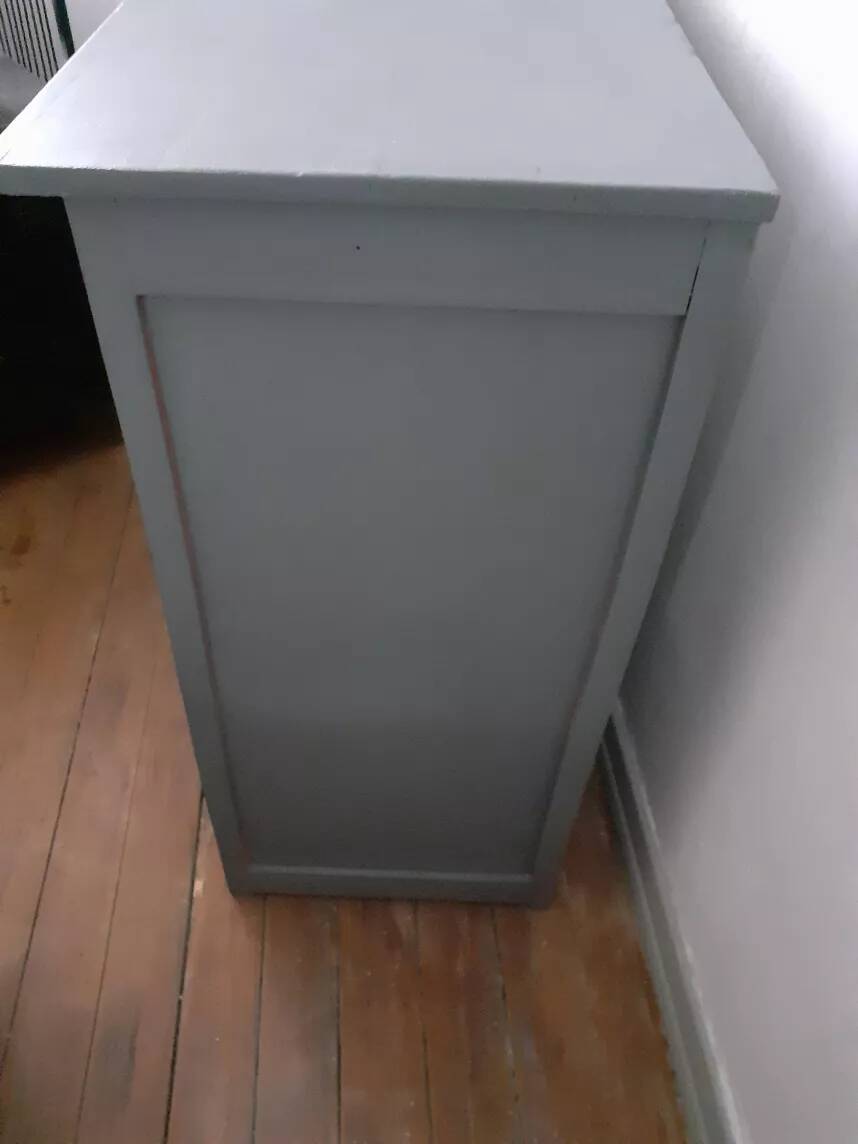 Vintage gray Parisian sideboard