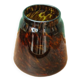 Murano blown glass spotted vase