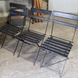 Lot of three garden chairs