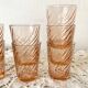 Verres à eau vintage rosaline