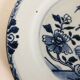 Blue and white porcelain plate from China