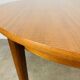Scandinavian round extendable table, teak, 1960s