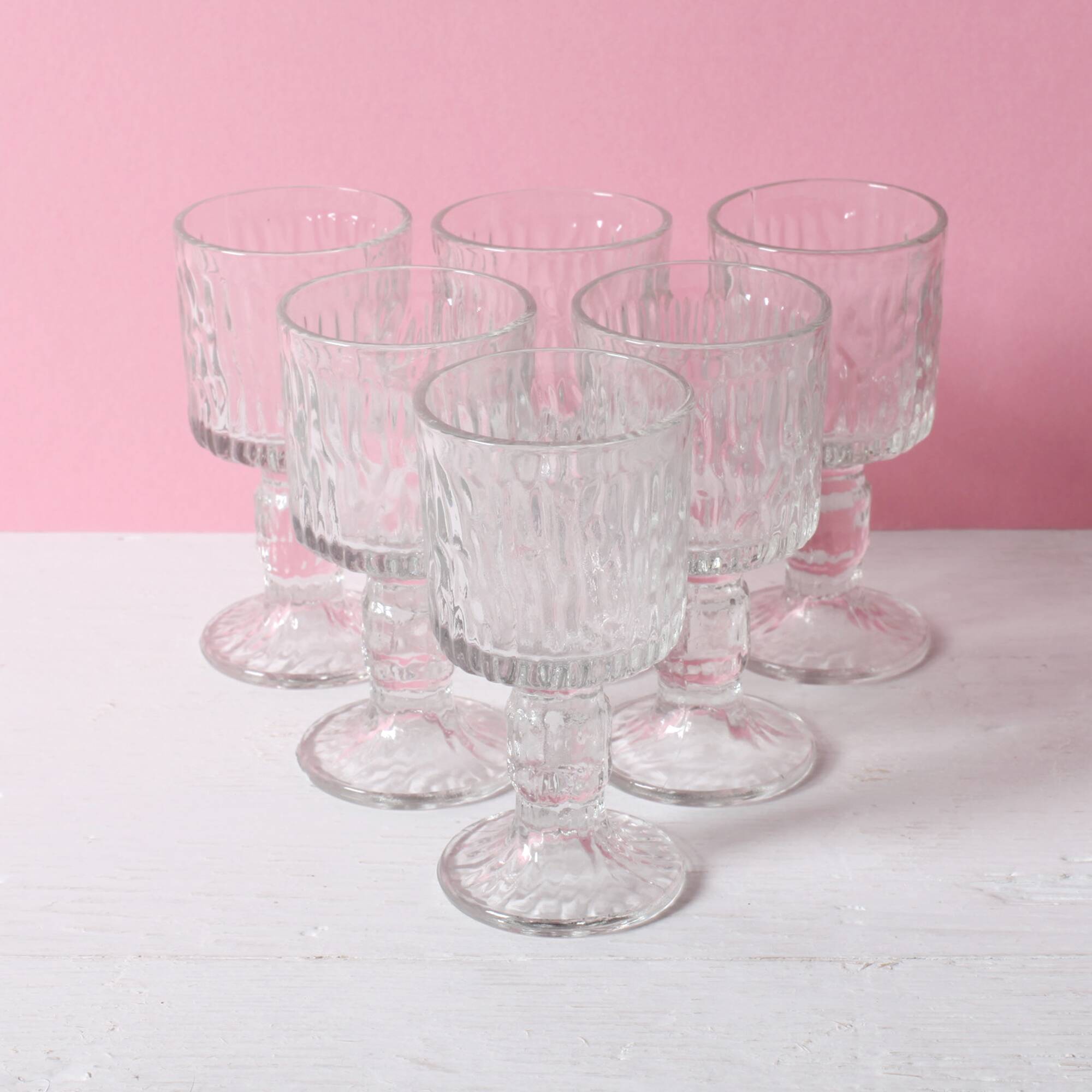 Set of 6 Ravenhead Siesta Bark Shot Glasses 6 cl / United Kingdom / 1970s