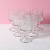 Set of 6 Ravenhead Siesta Bark Shot Glasses 6 cl / United Kingdom / 1970s