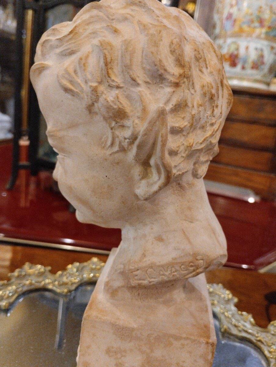 Bust - Bacchus - Terracotta - André Cavacos - c. 1930.