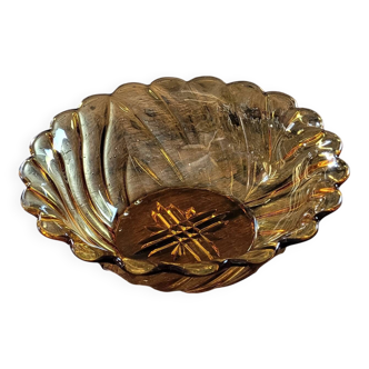 60s amber glass cup