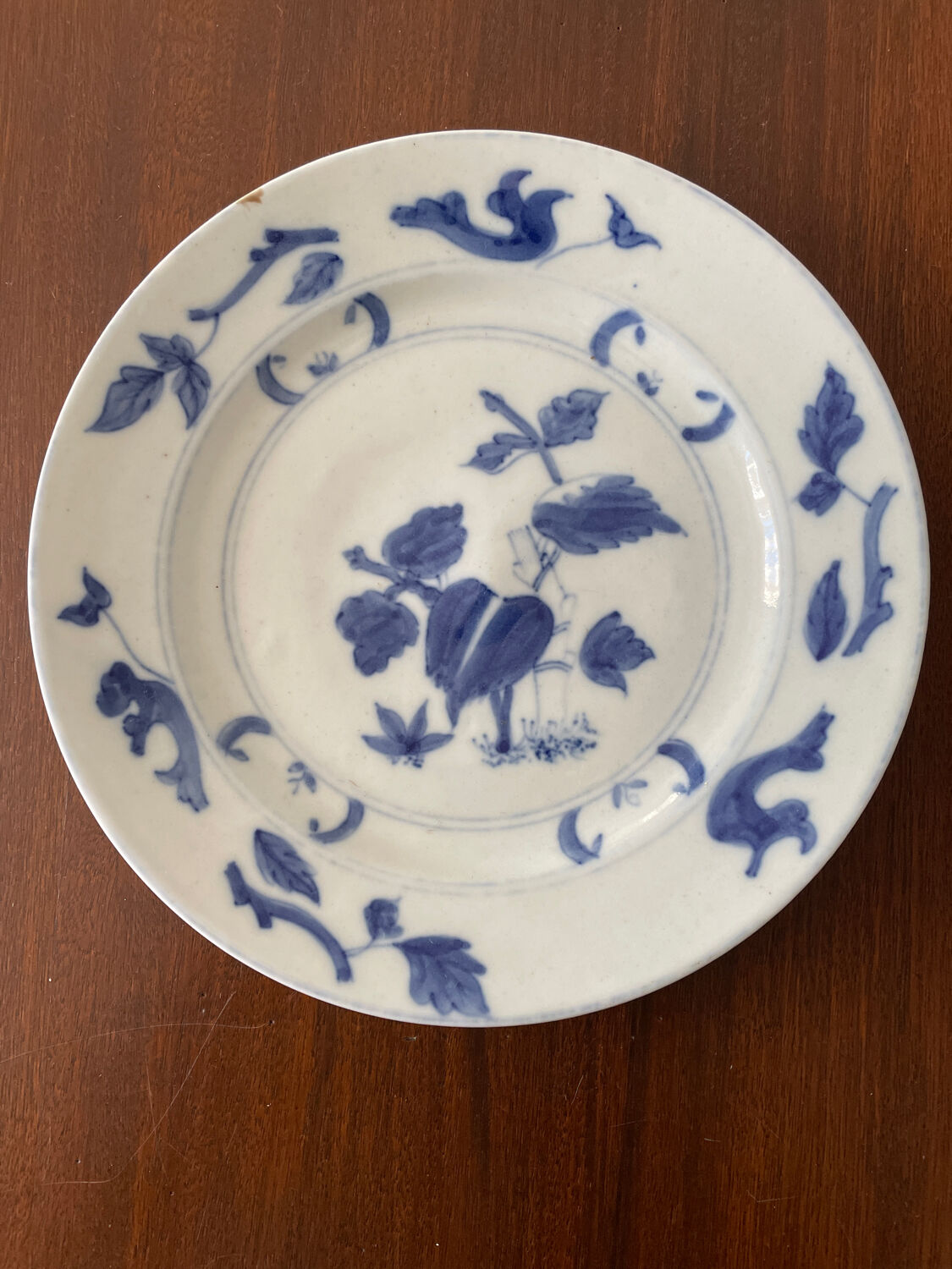 Porcelain plate of Delft eighteenth century