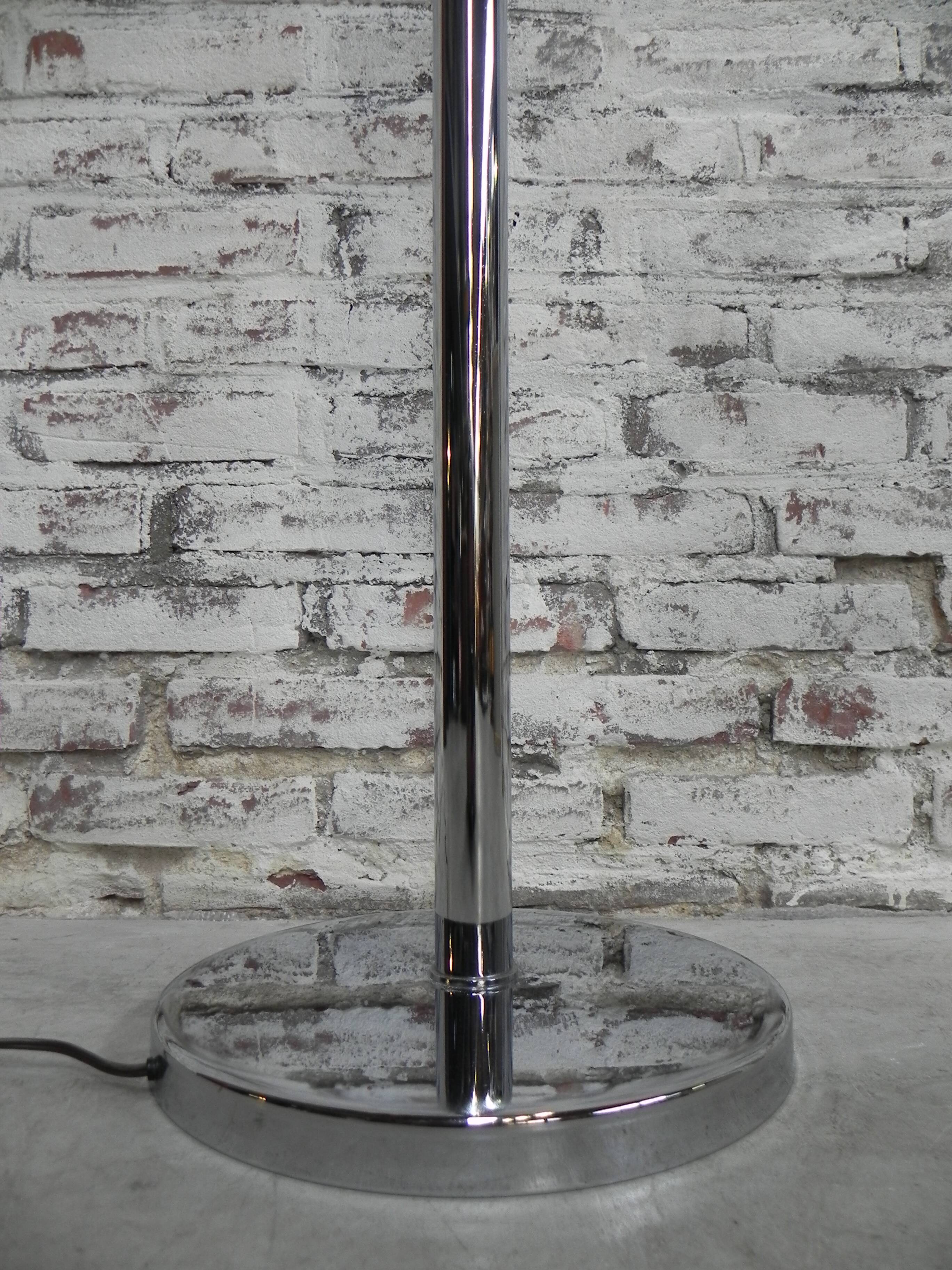Chrome uplight floor lamp with 8 light points