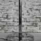 Chrome uplight floor lamp with 8 light points