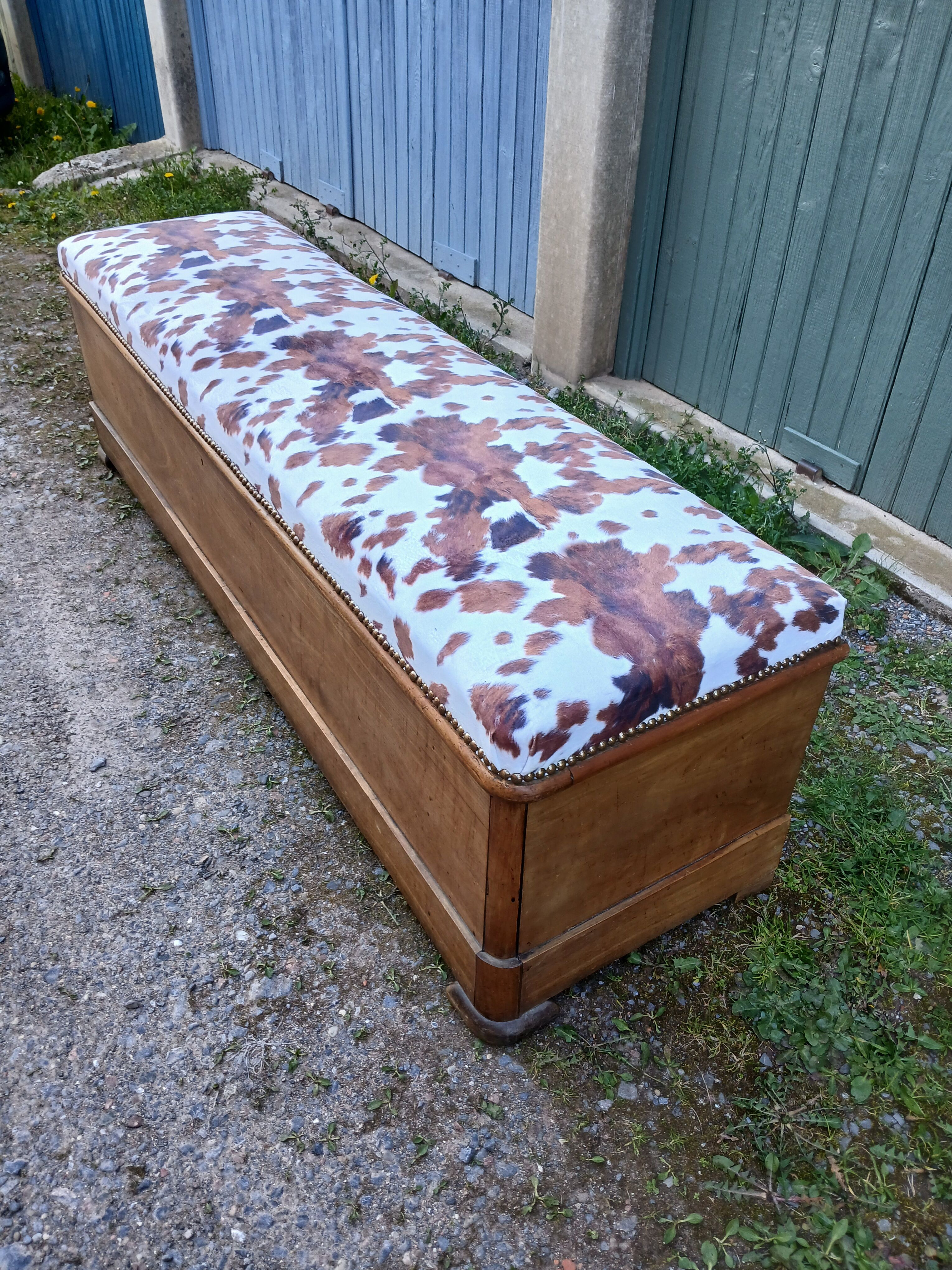 Revisited antique wooden chest