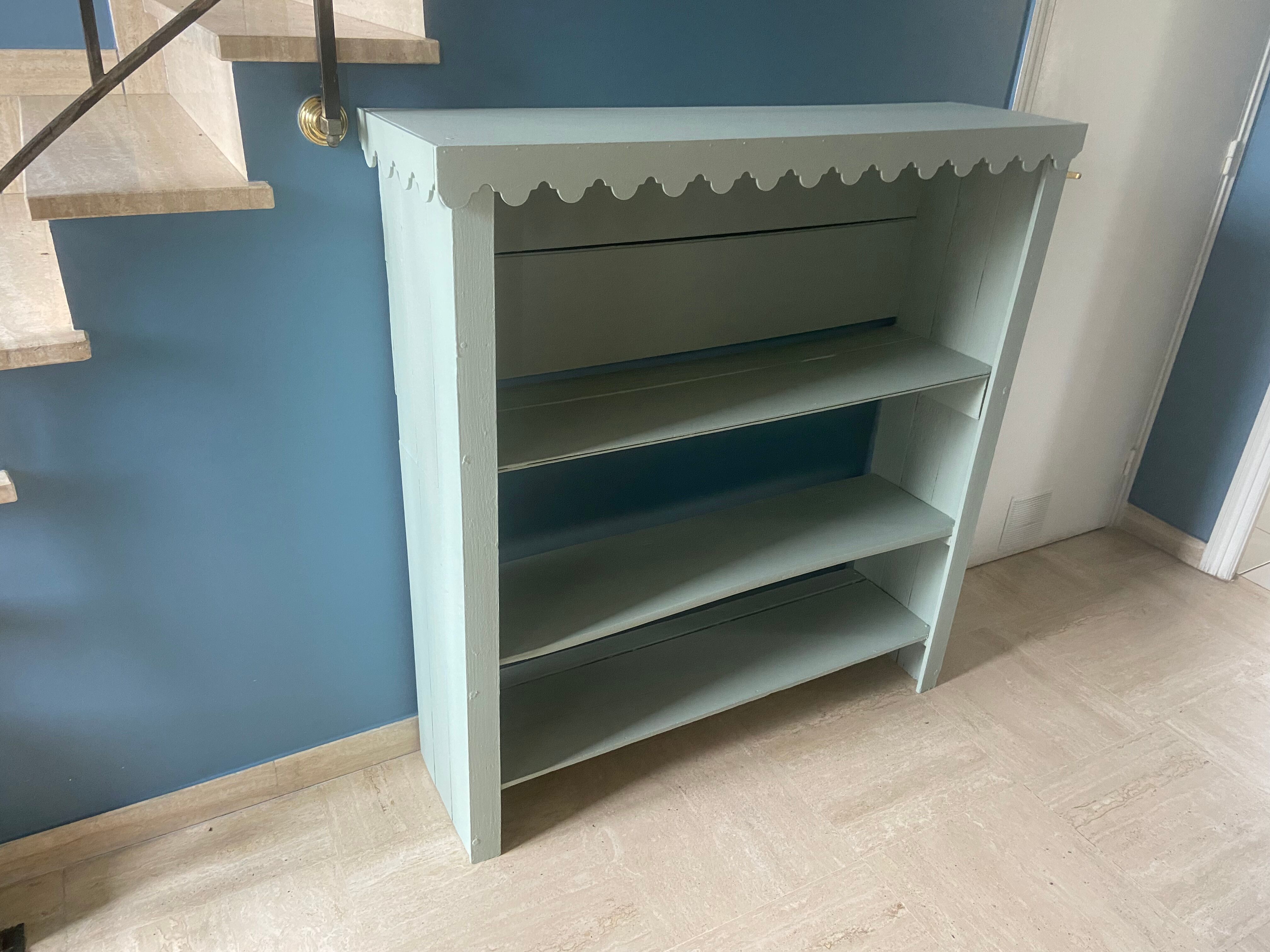 Shelf gray green vintage