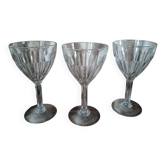3 verres à pied vintages