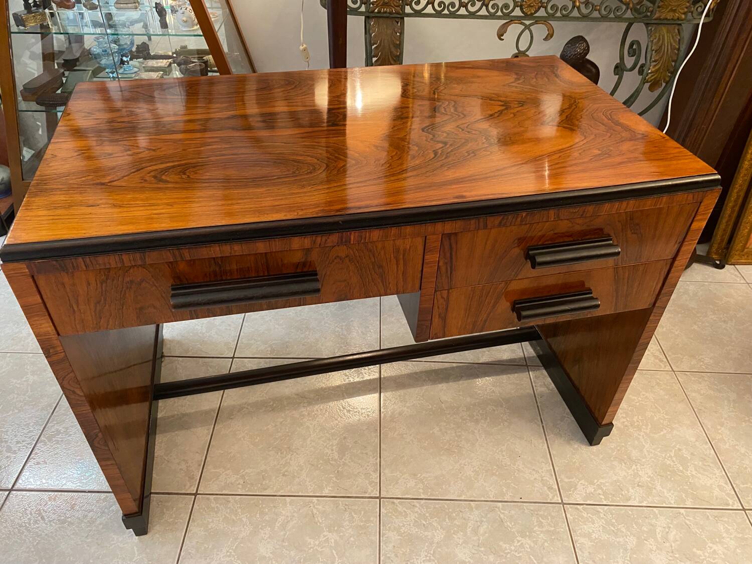 Art Deco mahogany desk