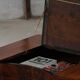 Antique mahogany desk, custom-made by a Danish cabinetmaker, early 1900s.