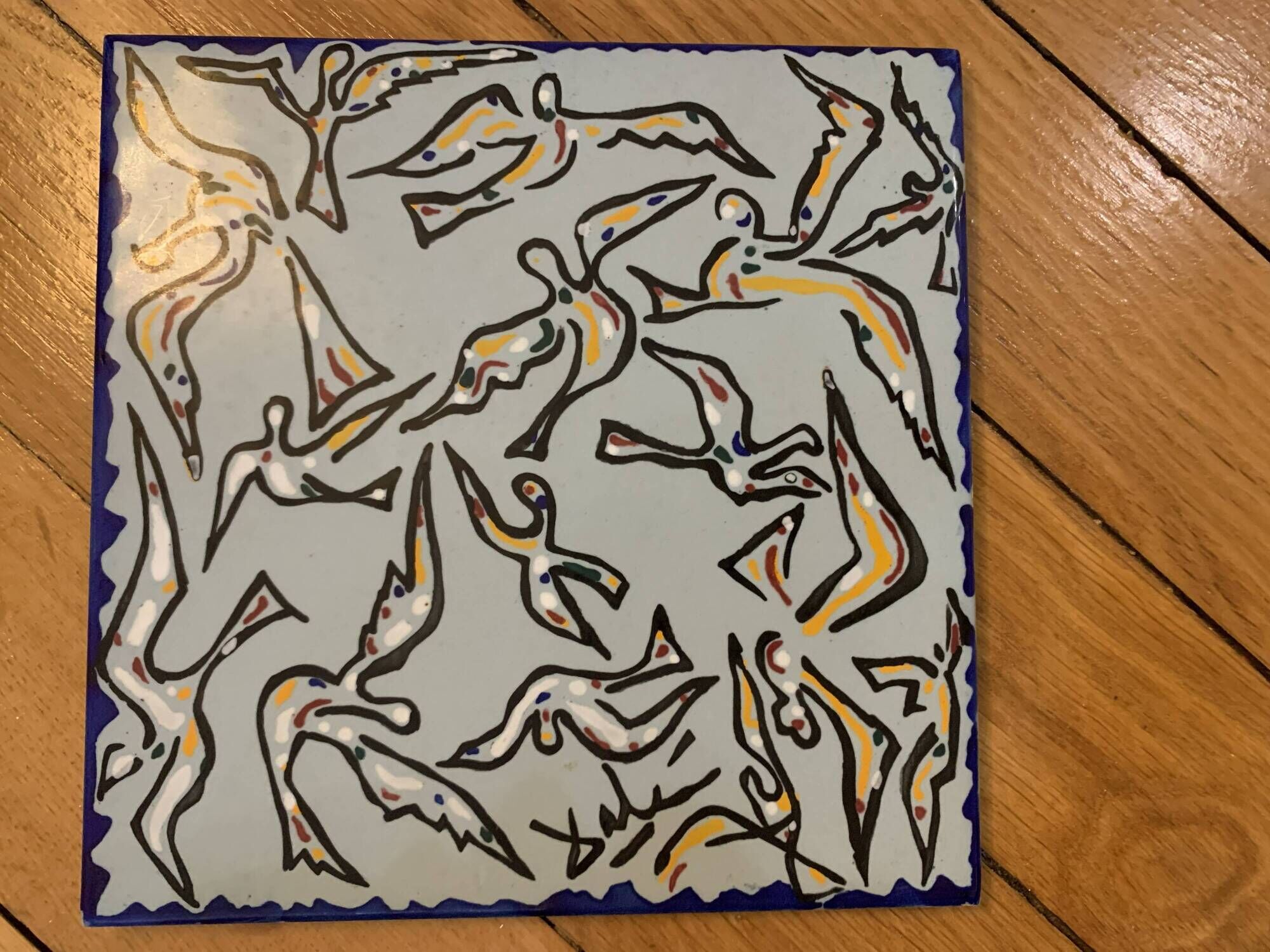 Vintage Ceramic Tile Salvador Dali "The Doves" – Edition 1954
