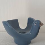 Pair of vintage Italian ceramic bird candlesticks