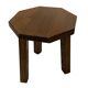 Tables d'appoint hexagonales brutalistes en chêne, années 1950, lot de 3