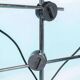 Lampadaire d'époque spatiale avec spots réglables années 70
