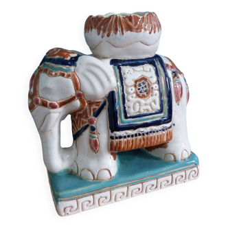 Elephant signed plant holder or candle holder