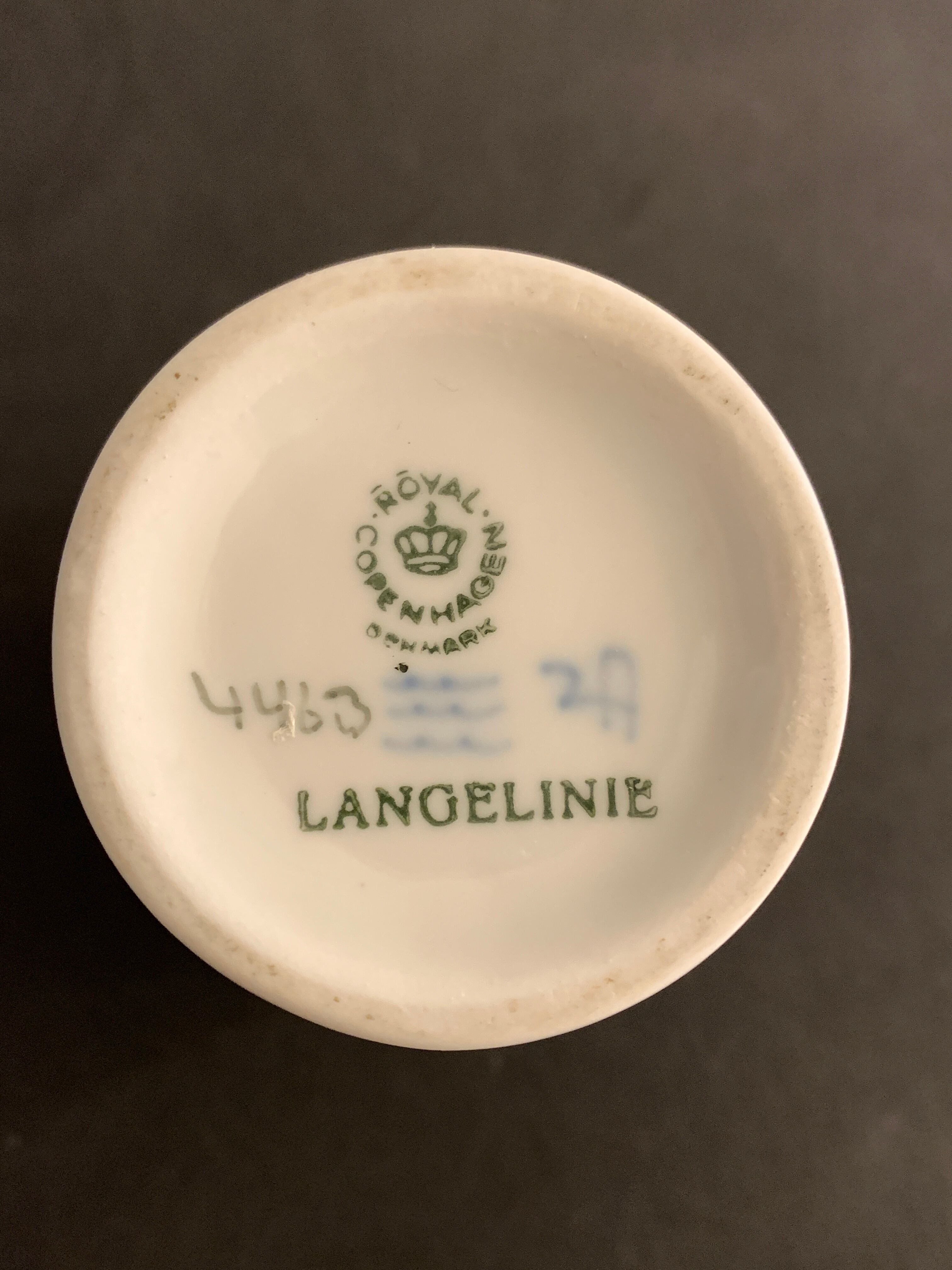 Vase danois en porcelaine, la petite sirène de Royal Copenhagen Langelinie, 1970