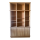 Modular library in solid wood