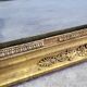 GOLDEN WOODEN MIRROR WITH PALMETTES FROM THE 19TH CENTURY