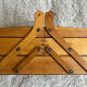 Compass worker wood and metal worker vintage sewing box