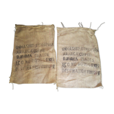 Lot 2 sacs arabica en toile de jute n°92