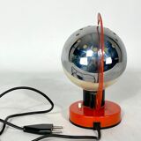 Space age Italian metal and plastic table lamp from 60s