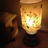 Fat lava ceramic floor lamp and herbarium day/vintage 60-70s