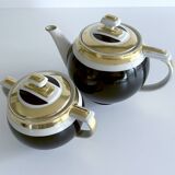Art Deco Coffee Teapot Set with Cups